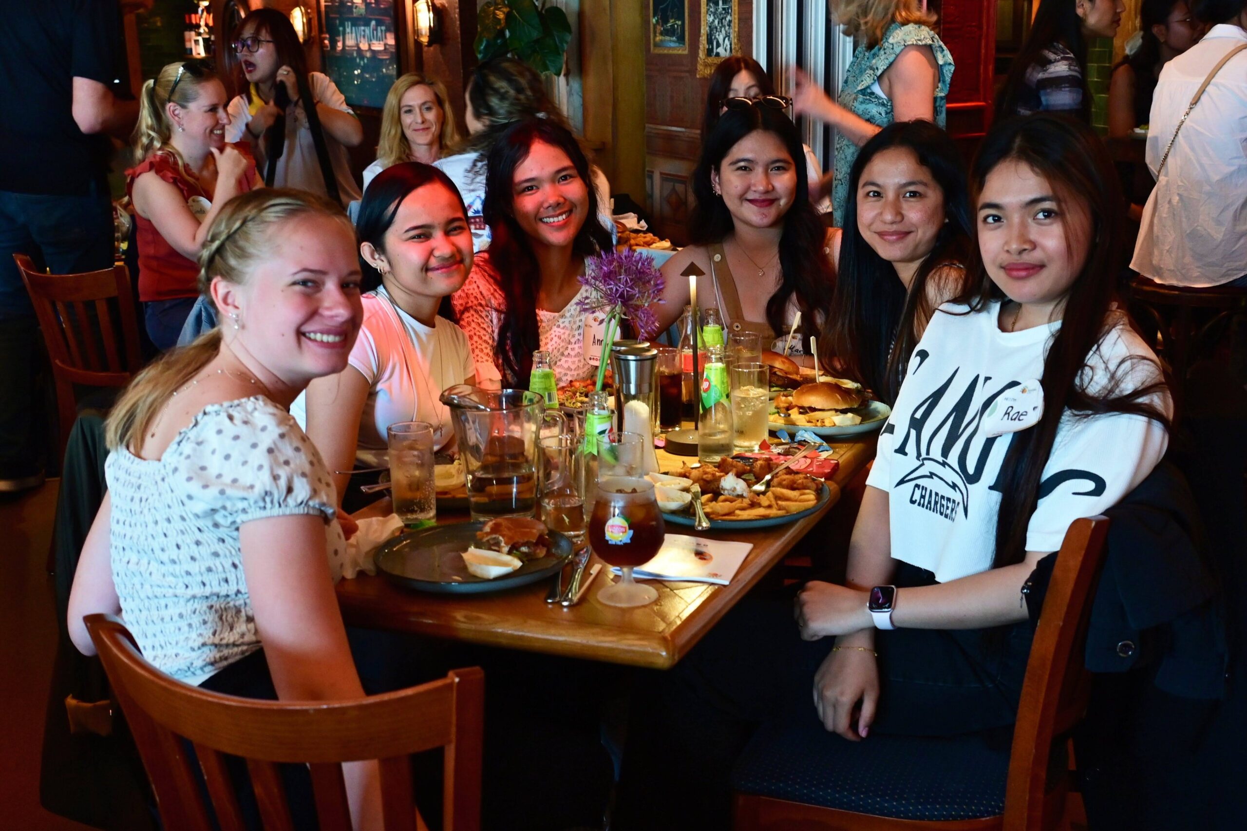 Au pair with host family children