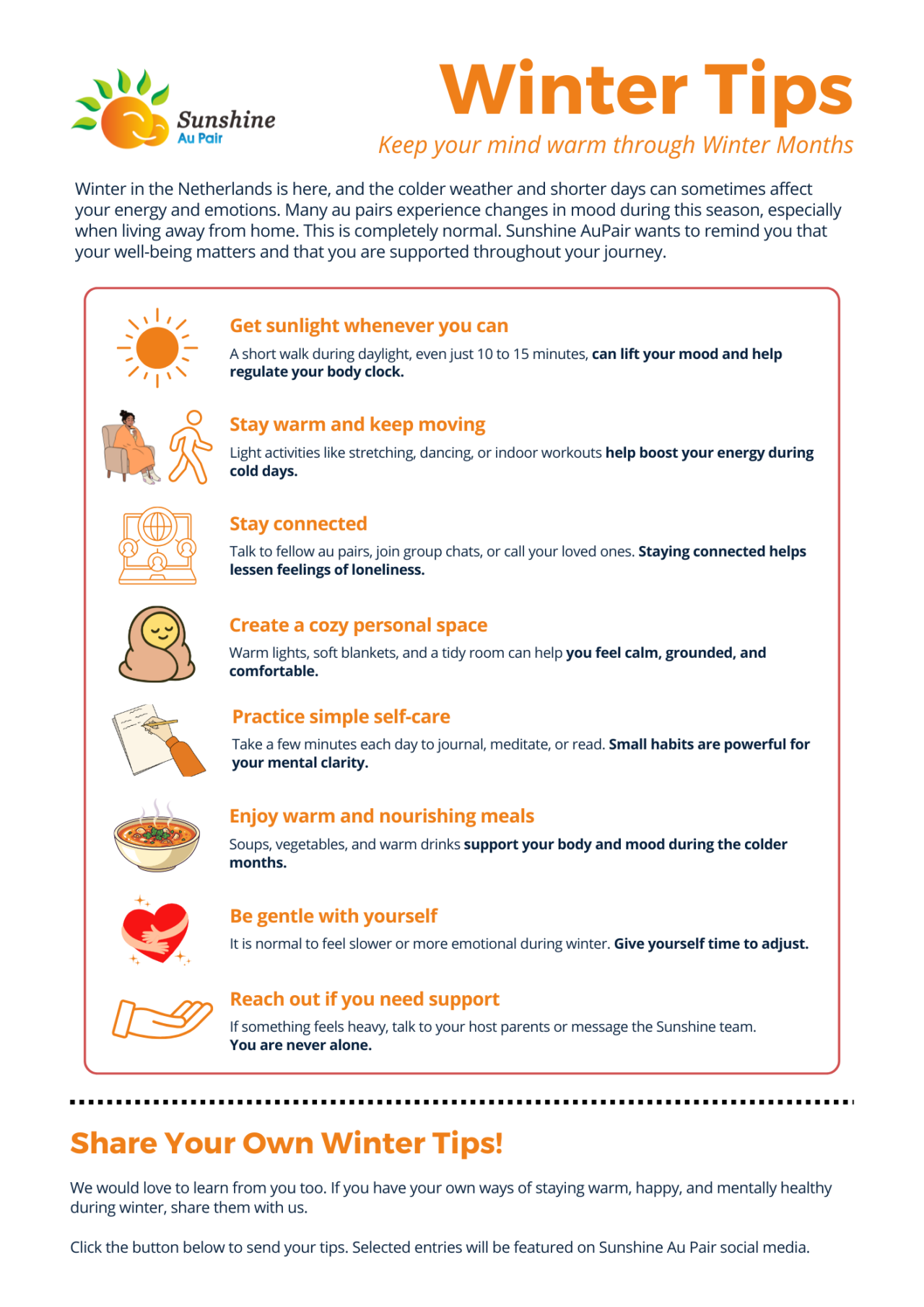 Winter Tips Infographic